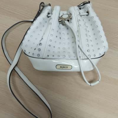 Mimco Womens White Bucket Bag VGUC 