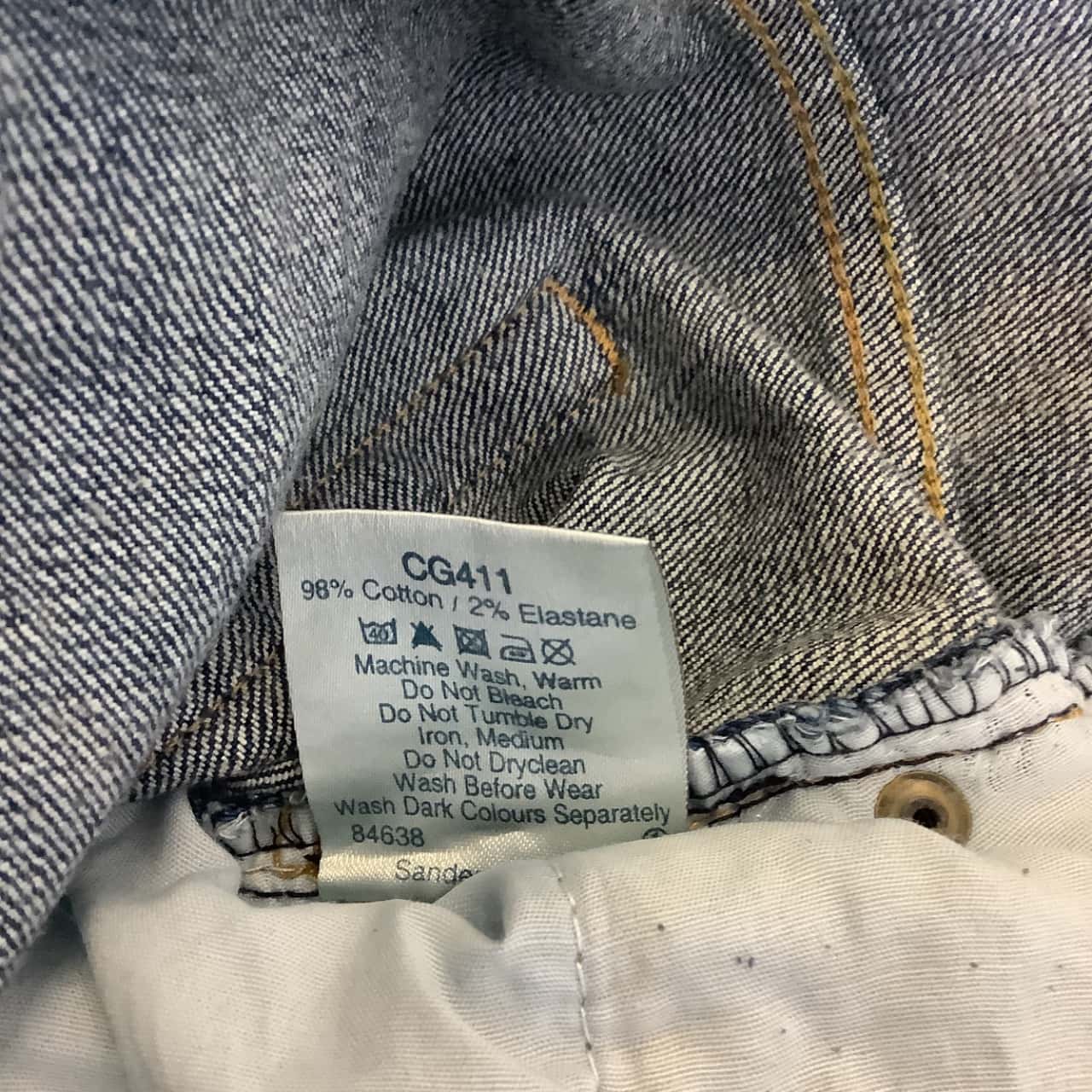 Union Blues Mens Size UK 40S Denim 