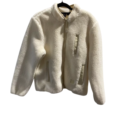 Volcom Womens  Size 12 / M Fleece Jacket Cream RRP $100