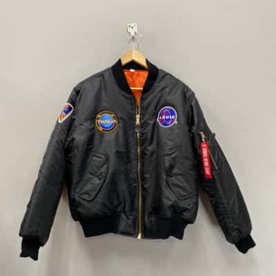 Rothco MA-1 Mens  Size M Bomber Jacket Black  