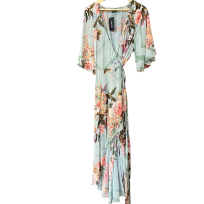 BNWT City Chic Womens Size S Floral/Green Wrap Dress 