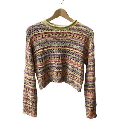 Ghanda Teen  One Size Cropped Top Multicoloured J