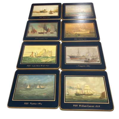 Vintage coasters x 8 