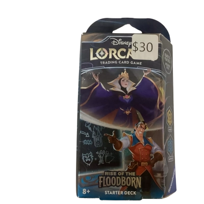 New - Lorcana Trading Cards Game - Rise Of The Floodborn Starter Deck 