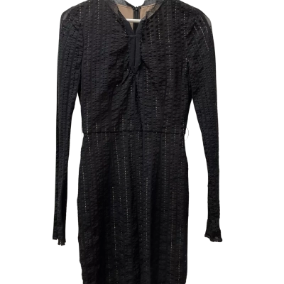 Willow Women's Size 12 Lace Dress Black with Beige Lining