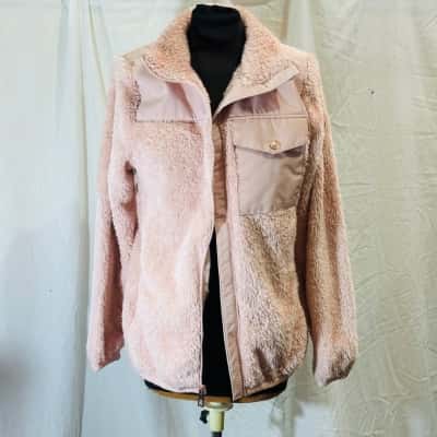 MICHAEL KORS Size Small Fleece Jacket Pink  