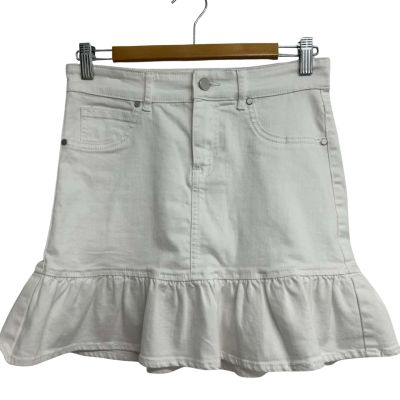 Seed Size 10 White Mini Skirt 