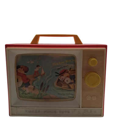 VINTAGE 1966 FISHER PRICE GIANT SCEEN MUSIC BOX