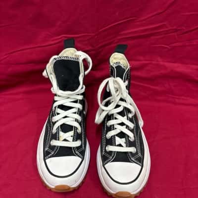 Converse Unisex  Size Men's 5 / Women's 6.5 Run Star Hike High Top Platforms Sneakers Black  