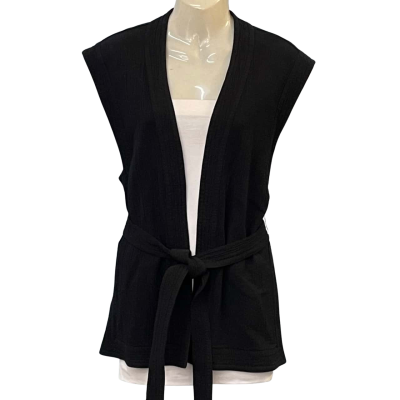 Witchery Womens Size 10 Open Jacket/Vest Jacket Black