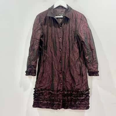 Harry Who Maroon Designer Dress Size 10