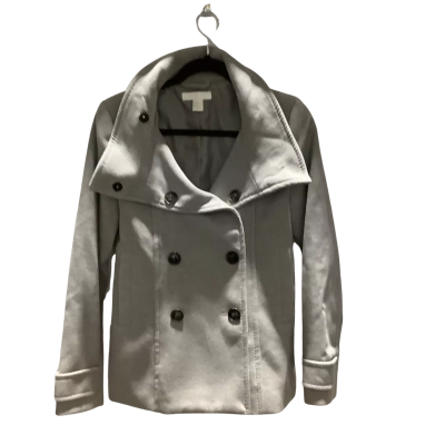 H&M Womens Size US6/Eur36 Grey Double Breasted Winter Jacket