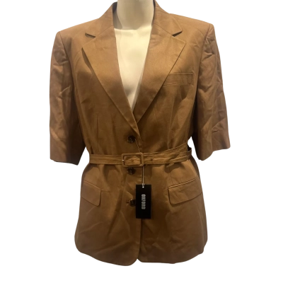 Oxford Womens  Size 10 Suit Jacket Brown 
