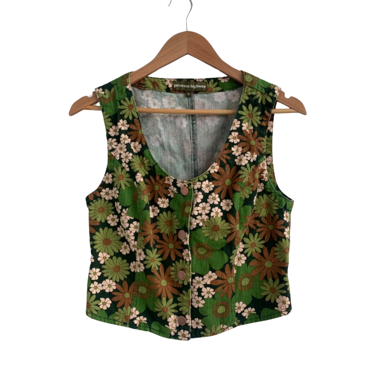 Princess Highway Size 10 Green Suit Vest (s)