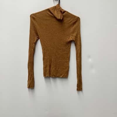 Gorman Womens  Size M Long Sleeve Top Gold sparkle 