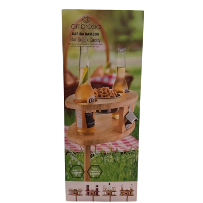 Ambrosia Kariria Bamboo Bar Snack Caddy 