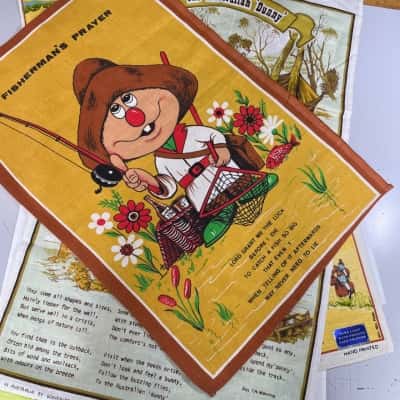 Linen Australian Souvenir Tea Towels x 5