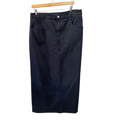 Country Road Womens  Size 16 Denim Skirt Black  