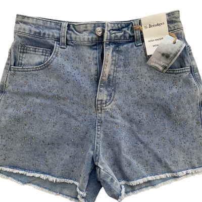 Breakers Womens  Size 16 Denim Shorts Blue 