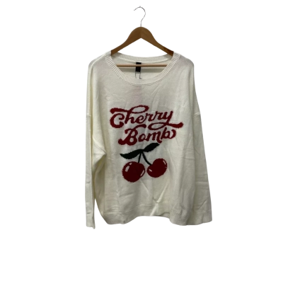  Unisex Romwe Size XXXL Jumper Cream 