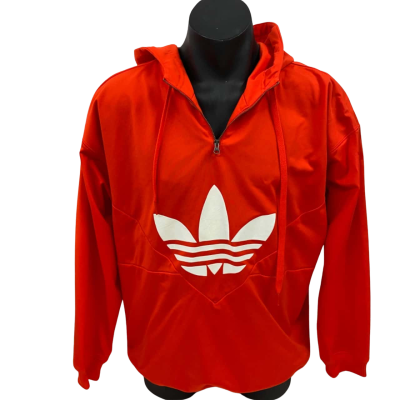 Orange Adidas Hooded Sweater Size 10