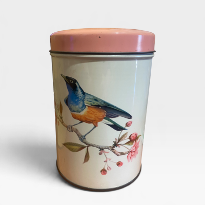 Vintage wren tin 