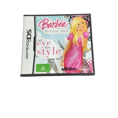 Nintendo DS: Barbie Fashion Show - Original Case & Books - An eye for style - Preowned - Untested