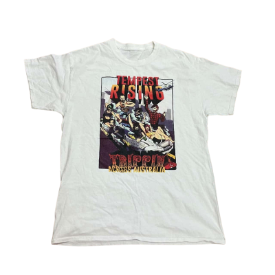 Y2K Tempest Rising Trippin Across Australia Graphic Tee Size L