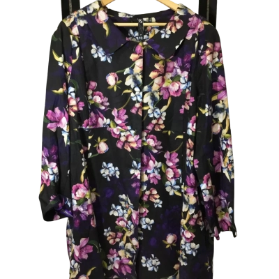 Taking Shape Womens  Size 24 Floral Coat. Elastane/Viscose/Linen 