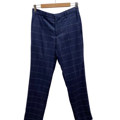 Yd. Mens Blue Check Paants Size 30