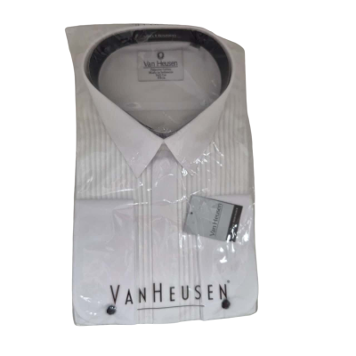 Van Heusen Mens  Size 46 Long Sleeve Shirt White 