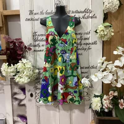DANGERFIELD BRAND! Womens  Size 10 Mini Dress Pattern! FUNKY PATTERNED DRESS! BE THE TALK OF THE TOWN WITH THIS STUNNING DRESS! BNWT!