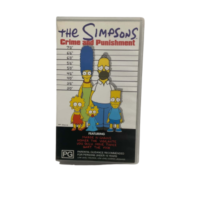 VHS THE SIMPSONS - Crime & Punishment 
