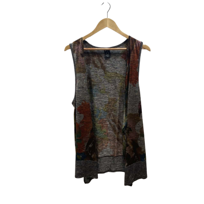 Black Apple Womens  Size 18 Sleeveless Top Multicoloured 