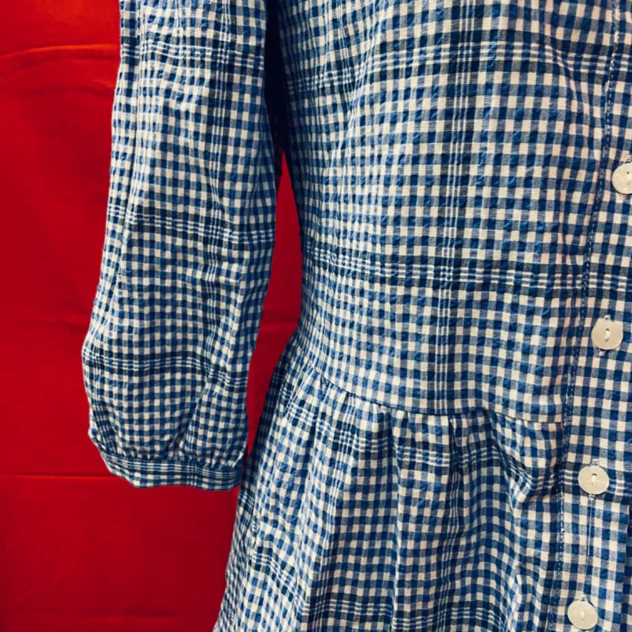 Forever New Womens Gina Gingham Smock Dress RRP: $129.00(s)