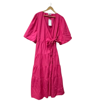 BNWT Something 4 Olivia Womens Size 20 Maxi Dress / Wrap Dress Pink  