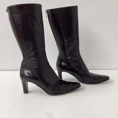 VERA CUOIO women’s Black Boots 38