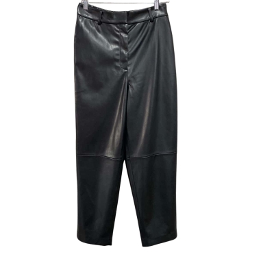 Trenery Womens  Size 10 Soft Seam Detail Pants Black  RRP $199