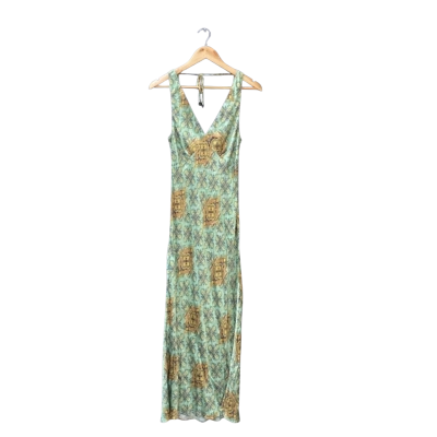 Tigerlily Size 10 Maxi Dress Floral/Green/Multicoloured/Pattern