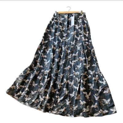 Morrison Womens  Size 1 Maxi Skirt Miyako print