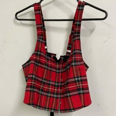 Dangerfield Size 20 Party Time Tartan Top/Corset