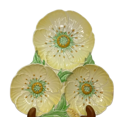 Vintage Carlton Ware Yellow 'Buttercup' Hors d'Oeuvres Dish