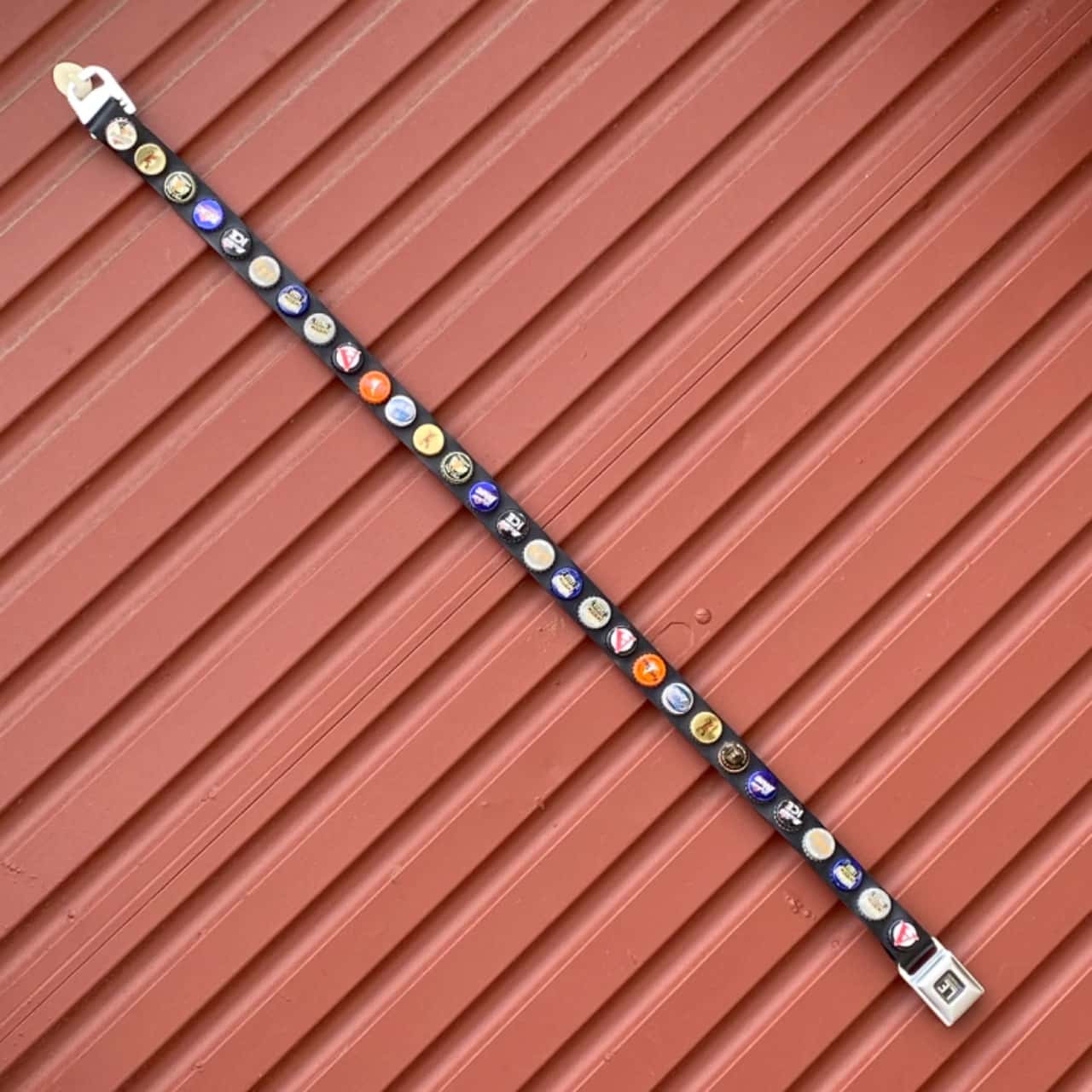 Little Earth Unisex Black Bottle cap Belt