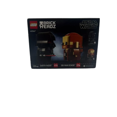 Lego Star Wars Obi Wan kenobi and Darth Vader Brick Headz