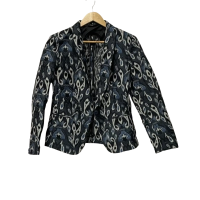 rag & bone Womens  Size 6 Blazer Navy Blue / Silver 