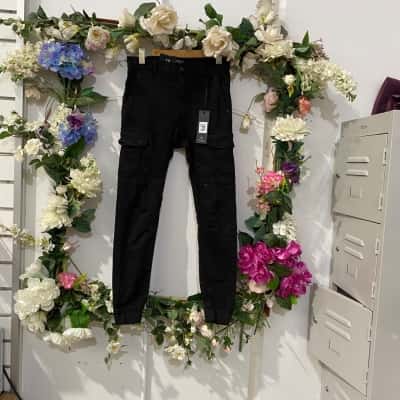 KSCY Mens  Size 28 Slim Fit Jeans Black  