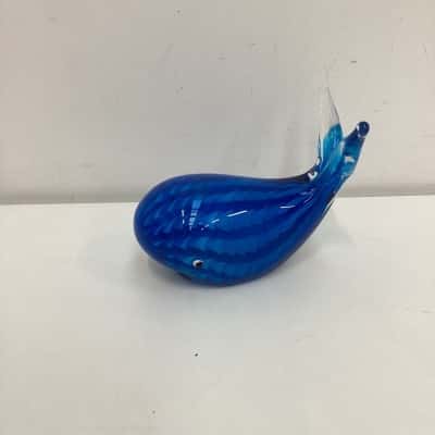 Hand Blown Art Glass Whale