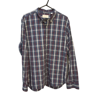 Trenery Mens  Size XXL Long Sleeve Shirt Blue / Checked / Multicoloured 