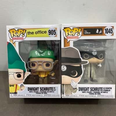 Funko Pop! The Office - Dwight Schrute as Elf (905) & as Scranton Strangler (1045)
