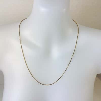  Venetian Box Chain Gold 9ct Necklace (5.25g)